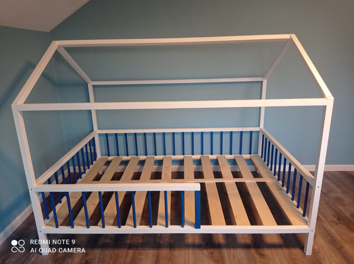 pat lemn masiv pentru copii kindertain